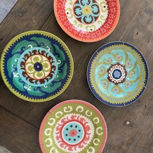 Anthropologie salad or dessert plates set of 4